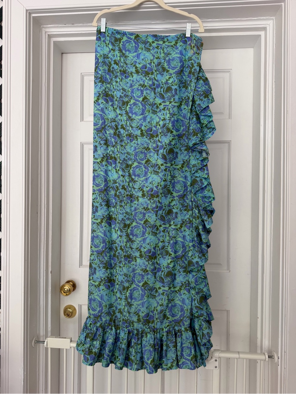 Coniglio Palm Beach Peonies Jade lagoon skirt